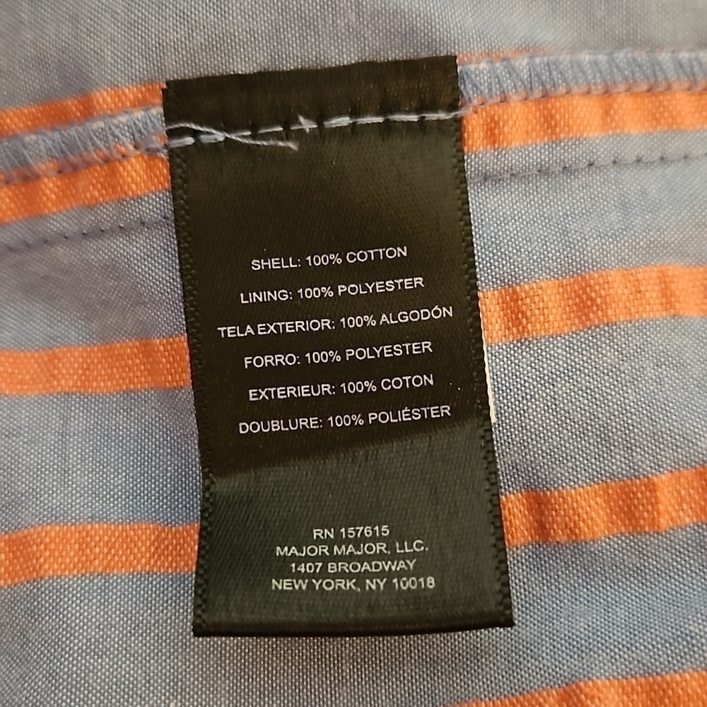TAHARI Cotton Striped Smocked Ruffle Seersucker Midi Doll Dress - Picture 10 of 11